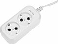 PROconnect 13-4200 Удлинитель 2 гнезда, 1,5м, 2х0,75мм², б/з, белый PROconnect
