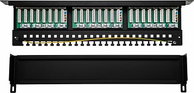 REXANT 02-0041 Панель коммутационная 19 quot;, 1U, 24 порта, STP, RJ-45, CAT 5e REXANT PRO