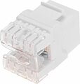 REXANT 02-0060 Модуль Keystone Jack RJ-45(8P8C), UTP неэкранированный, CAT 5e, тип 180 градусов, белый REXANT PRO