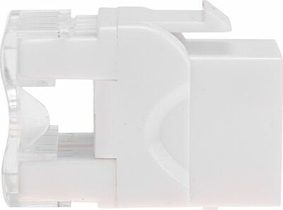 REXANT 02-0060 Модуль Keystone Jack RJ-45(8P8C), UTP неэкранированный, CAT 5e, тип 180 градусов, белый REXANT PRO
