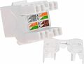 REXANT 02-0060 Модуль Keystone Jack RJ-45(8P8C), UTP неэкранированный, CAT 5e, тип 180 градусов, белый REXANT PRO