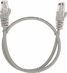 REXANT 02-0100-05 Патч-корд U/UTP, CAT 5e, RJ45-RJ45, 26AWG, LSZH, серый, 0,5м REXANT