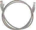REXANT 02-0100-1 Патч-корд U/UTP, CAT 5e, RJ45-RJ45, 26AWG, LSZH, серый, 1м REXANT