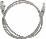 REXANT 02-0100-1 Патч-корд U/UTP, CAT 5e, RJ45-RJ45, 26AWG, LSZH, серый, 1м REXANT
