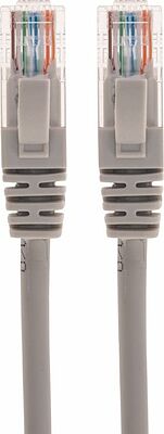 REXANT 02-0100-3 Патч-корд U/UTP, CAT 5e, RJ45-RJ45, 26AWG, LSZH, серый, 3м REXANT