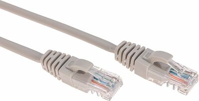 REXANT 02-0100-3 Патч-корд U/UTP, CAT 5e, RJ45-RJ45, 26AWG, LSZH, серый, 3м REXANT