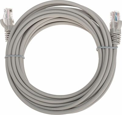 REXANT 02-0100-5 Патч-корд U/UTP, CAT 5e, RJ45-RJ45, 26AWG, LSZH, серый, 5м REXANT