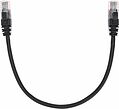 REXANT 02-0102-03 Патч-корд U/UTP, CAT 5e, RJ45-RJ45, 26AWG, LSZH, черный, 0,3м REXANT
