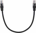 REXANT 02-0102-03 Патч-корд U/UTP, CAT 5e, RJ45-RJ45, 26AWG, LSZH, черный, 0,3м REXANT