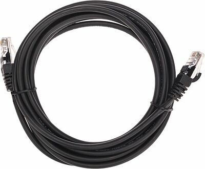 REXANT 02-0102-3 Патч-корд U/UTP, CAT 5e, RJ45-RJ45, 26AWG, LSZH, черный, 3м REXANT