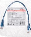 REXANT 02-0104-03 Патч-корд U/UTP, CAT 5e, RJ45-RJ45, 26AWG, LSZH, синий, 0,3м REXANT