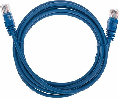 REXANT 02-0104-2 Патч-корд U/UTP, CAT 5e, RJ45-RJ45, 26AWG, LSZH, синий, 2м REXANT
