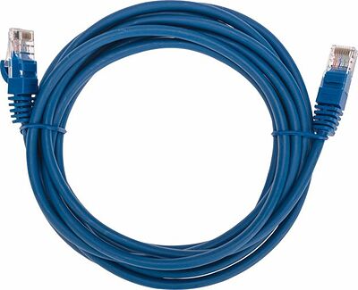 REXANT 02-0104-3 Патч-корд U/UTP, CAT 5e, RJ45-RJ45, 26AWG, LSZH, синий, 3м REXANT