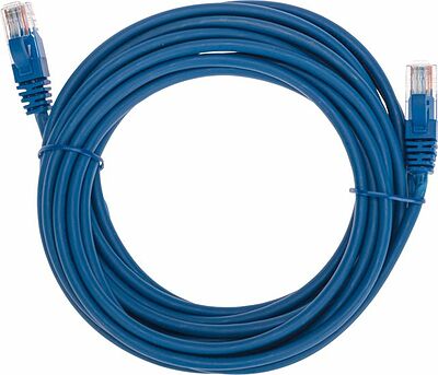 REXANT 02-0104-5 Патч-корд U/UTP, CAT 5e, RJ45-RJ45, 26AWG, LSZH, синий, 5м REXANT