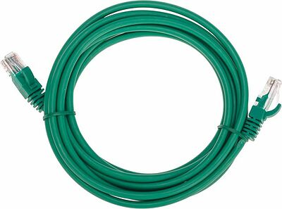 REXANT 02-0106-3 Патч-корд U/UTP, CAT 5e, RJ45-RJ45, 26AWG, LSZH, зеленый, 3м REXANT