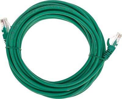 REXANT 02-0106-5 Патч-корд U/UTP, CAT 5e, RJ45-RJ45, 26AWG, LSZH, зеленый, 5м REXANT