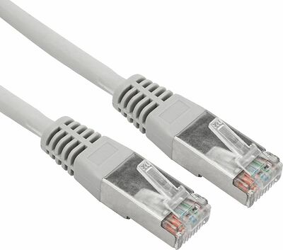REXANT 02-0110-03 Патч-корд F/UTP, CAT 5e, RJ45-RJ45, 26AWG, LSZH, серый, 0,3м REXANT