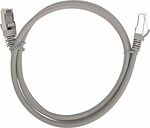 REXANT 02-0210-1 Патч-корд F/UTP, CAT 6, RJ45-RJ45, 26AWG, LSZH, серый, 1м REXANT