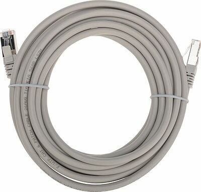 REXANT 02-0210-5 Патч-корд F/UTP, CAT 6, RJ45-RJ45, 26AWG, LSZH, серый, 5м REXANT