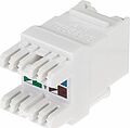 REXANT 02-0254-1 Модуль Keystone Jack RJ-45(8P8C), UTP неэкранированный, CAT 6, тип 180 градусов, с пылезащитной шторкой, белый REXANT PRO