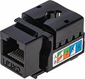 REXANT 02-0255 Модуль Keystone Jack RJ-45(8P8C), UTP неэкранированный, CAT 6, тип 90 градусов, черный REXANT PRO