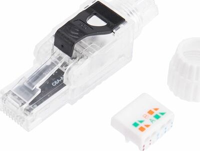 REXANT 02-0281 Разъем RJ-45(8P8C) полевой заделки под витую пару, UTP, CAT 6 (50 µ quot;/ 50 микродюймов) серия PRO REXANT