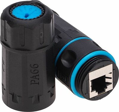 REXANT 02-0283 Индустриальный проходной адаптер уличный, RJ-45(8P8C), FTP, CAT 6, IP68 REXANT