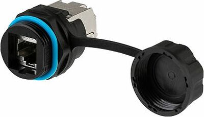 REXANT 02-0284 Индустриальный соединительный модуль, RJ-45(8P8C), FTP, CAT 6, IP68 REXANT
