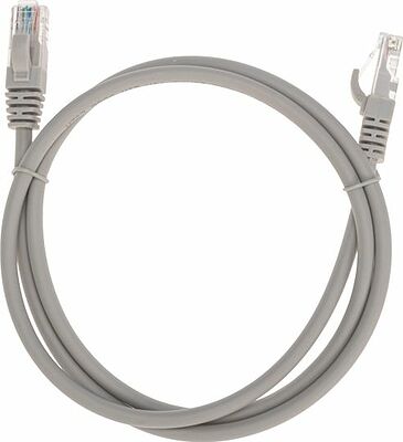 REXANT 02-0290-1 Патч-корд U/UTP, CAT 6, RJ45-RJ45, 26AWG, LSZH, серый, 1м REXANT