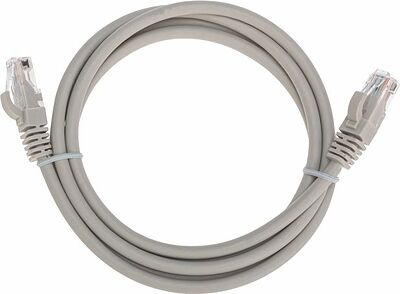 REXANT 02-0290-105 Патч-корд U/UTP, CAT 6, RJ45-RJ45, 26AWG, LSZH, серый, 1,5м REXANT