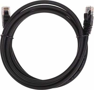 REXANT 02-0292-2 Патч-корд U/UTP, CAT 6, RJ45-RJ45, 26AWG, LSZH, черный, 2м REXANT