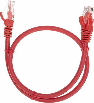 REXANT 02-0293-05 Патч-корд U/UTP, CAT 6, RJ45-RJ45, 26AWG, LSZH, красный, 0,5м REXANT