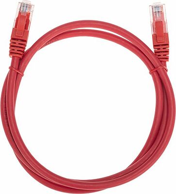 REXANT 02-0293-1 Патч-корд U/UTP, CAT 6, RJ45-RJ45, 26AWG, LSZH, красный, 1м REXANT