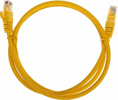REXANT 02-0295-1 Патч-корд U/UTP, CAT 6, RJ45-RJ45, 26AWG, LSZH, желтый, 1м REXANT