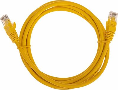 REXANT 02-0295-2 Патч-корд U/UTP, CAT 6, RJ45-RJ45, 26AWG, LSZH, желтый, 2м REXANT
