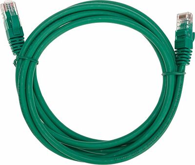 REXANT 02-0296-2 Патч-корд U/UTP, CAT 6, RJ45-RJ45, 26AWG, LSZH, зеленый, 2м REXANT