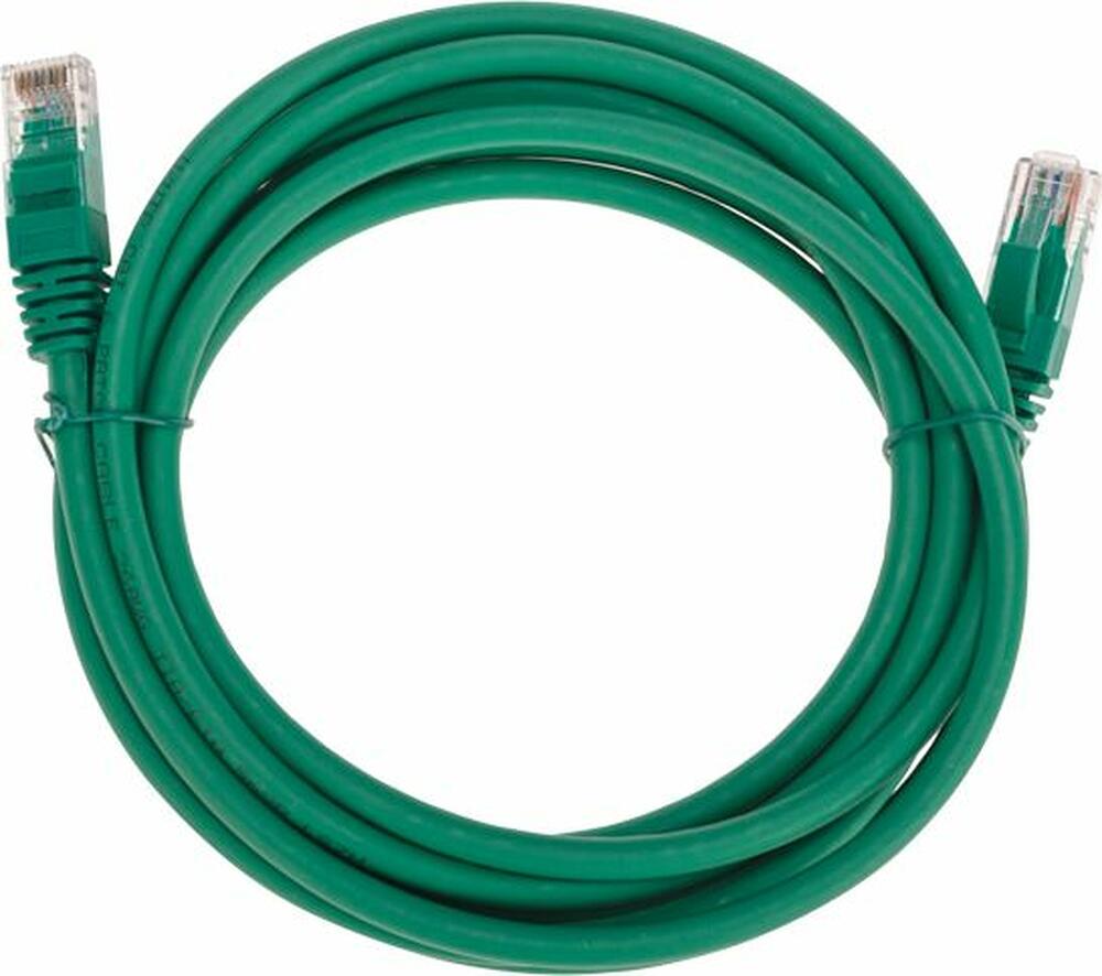 REXANT 02-0296-3 Патч-корд U/UTP, CAT 6, RJ45-RJ45, 26AWG, LSZH, зеленый, 3м REXANT
