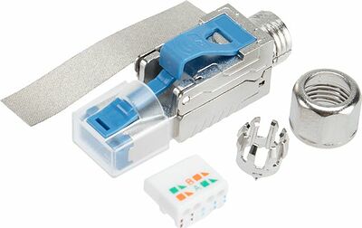 REXANT 02-0373 Разъем RJ-45(8P8C) полевой заделки под витую пару, FTP, CAT 6А (50 µ quot;/ 50 микродюймов) серия PRO REXANT