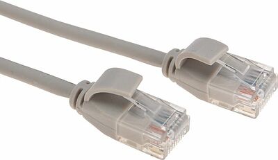 REXANT 02-0380-05 Патч-корд U/UTP, CAT 6A (10G), RJ45-RJ45, 28AWG, LSZH, серый, 0,5м REXANT