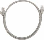 REXANT 02-0380-1 Патч-корд U/UTP, CAT 6A (10G), RJ45-RJ45, 28AWG, LSZH, серый, 1м REXANT