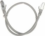 REXANT 02-0390-05 Патч-корд S/FTP, CAT 6A (10G), RJ45-RJ45, 28AWG, LSZH, серый, 0,5м REXANT