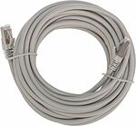 REXANT 02-0390-7 Патч-корд S/FTP, CAT 6A (10G), RJ45-RJ45, 28AWG, LSZH, серый, 7м REXANT