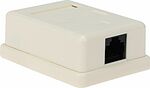 REXANT 03-0121 Рoзетка компьютерная внешняя 1-порт, UTP RJ-45 (8P8C), CAT 5e REXANT