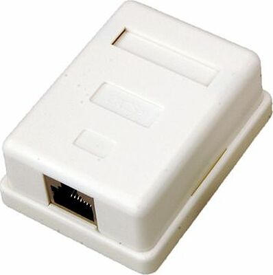 REXANT 03-0122 Розетка компьютерная внешняя 1-порт FTP RJ-45 (8P8C), CAT 5e REXANT
