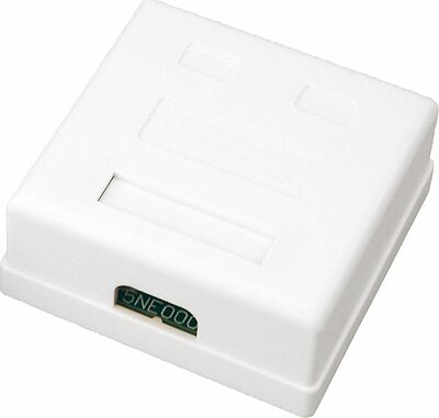 REXANT 03-0151 Розетка компьютерная внешняя 2-порта, UTP RJ-45 (8P8C), CAT 5e REXANT