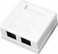 REXANT 03-0151 Розетка компьютерная внешняя 2-порта, UTP RJ-45 (8P8C), CAT 5e REXANT REXANT 03-0151 Розетка компьютерная внешняя 2-порта, UTP RJ-45 (8P8C), CAT 5e REXANT