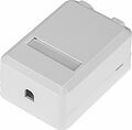 REXANT 03-0221 Корпус настенной розетки под 1 модуль Keystone Jack белый REXANT 03-0221 Корпус настенной розетки под 1 модуль Keystone Jack белый