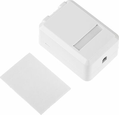 REXANT 03-0221 Корпус настенной розетки под 1 модуль Keystone Jack белый