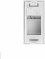 REXANT 03-0260 Вставка Mosaic 22,5x45, на 1 порт со шторкой 
