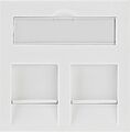 REXANT 03-0262 Вставка Mosaic 45x45, на 2 порта со шторкой 